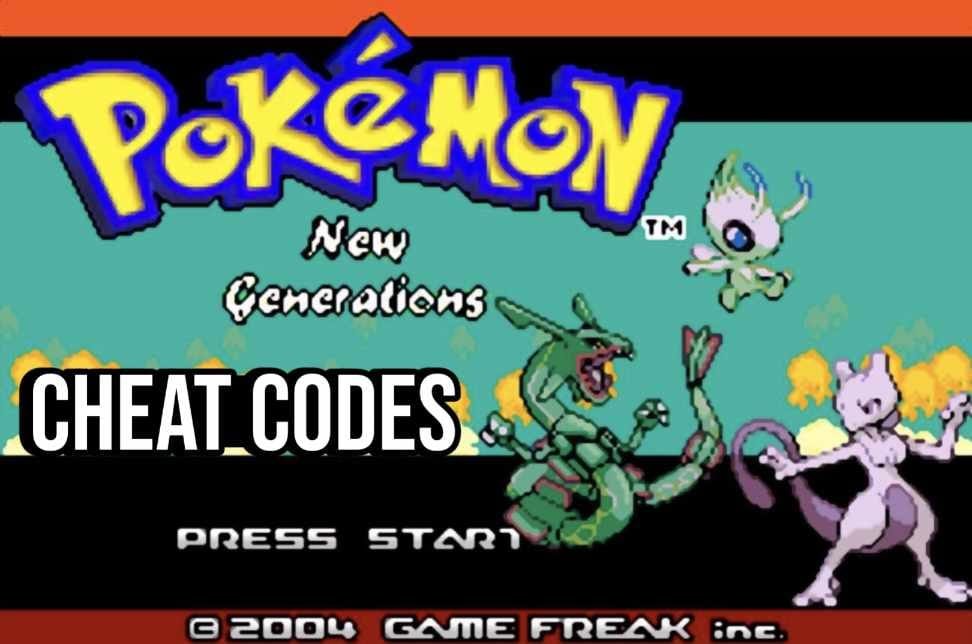 Pokemon New Generations Cheat Codes