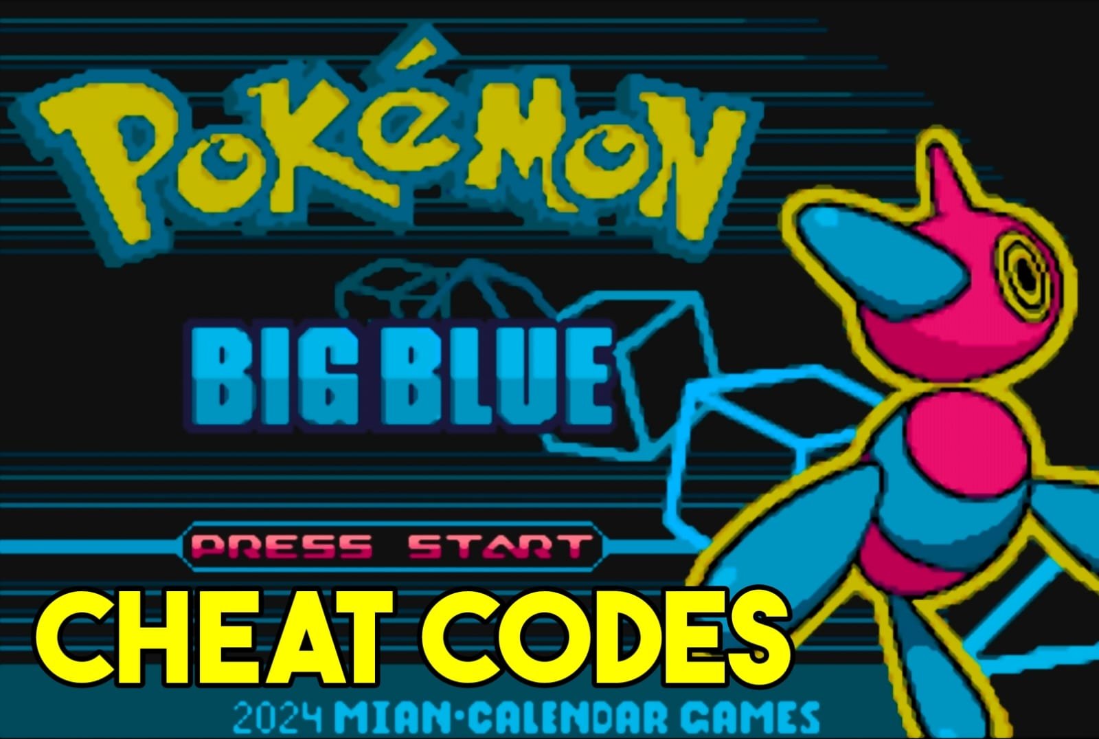 Pokemon Big Blue Cheat Codes (Rare Candy, Master Ball) - GBACodes