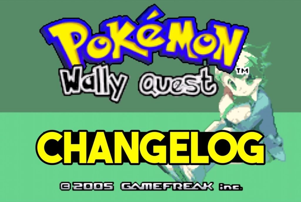 Pokemon Wally Quest Changelog