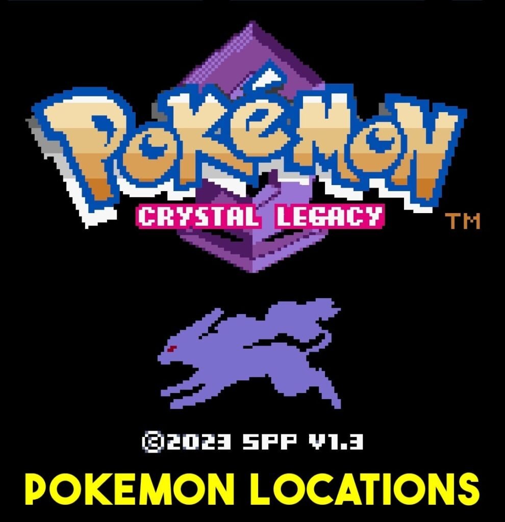 Pokemon Crystal Legacy Pokemon Locations