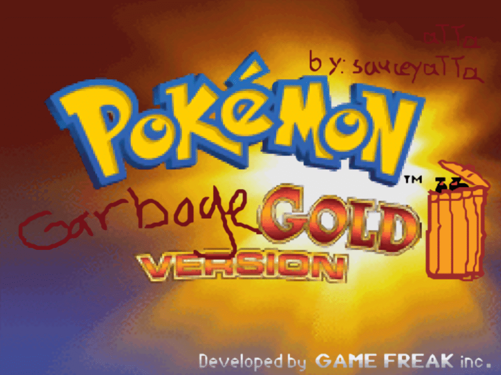 Pokemon Garbage Gold Deluxe Pokemon Garbage Gold Deluxe
