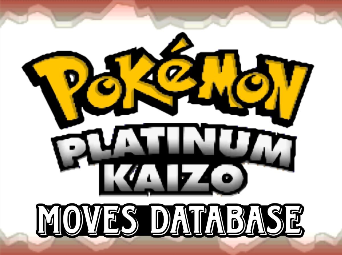 Pokemon Platinum Kaizo Moves Database - GBACodes